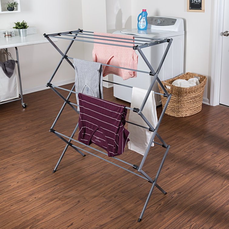 Collapsible outlet drying rack